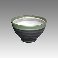 Green collar - Tokoname Pottery Tea Cup : chawan - Japanese casual ceramic [Standard ship by SAL with Tracking number & Insurance]