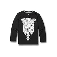 Volcom Boys' Skeleton Long Sleeve Loose Fit Rashguard Swim Shirt 50+ Uv Protection