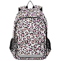 ALAZA Colorful Glitter Leopard Spots Backpacks Reflective Safety Backpack