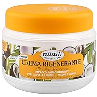 Mil Mil: Regenerating Cream for Long Hair, with Natural Coconut Oil - 16.9oz/500ml [ Italian Import ]