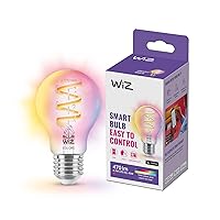 WiZ Tunable White & Colour LED Lamp, E27, 60 W, Dimmable, Warm to Cool White, 16 Million Colours, Smart Control via App/Voice via WLAN