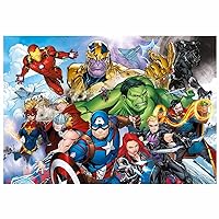 Clementoni 25718, Avengers Supercolor Puzzle for Children - 104 Pieces, Ages 6 Years Plus, Multicoloured, 25 x 34.3 x 3.5 centimetres