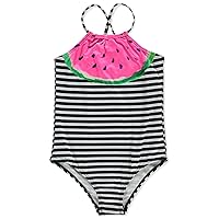 Girls' 1-Piece Watermelon Swimsuit Set Outfit