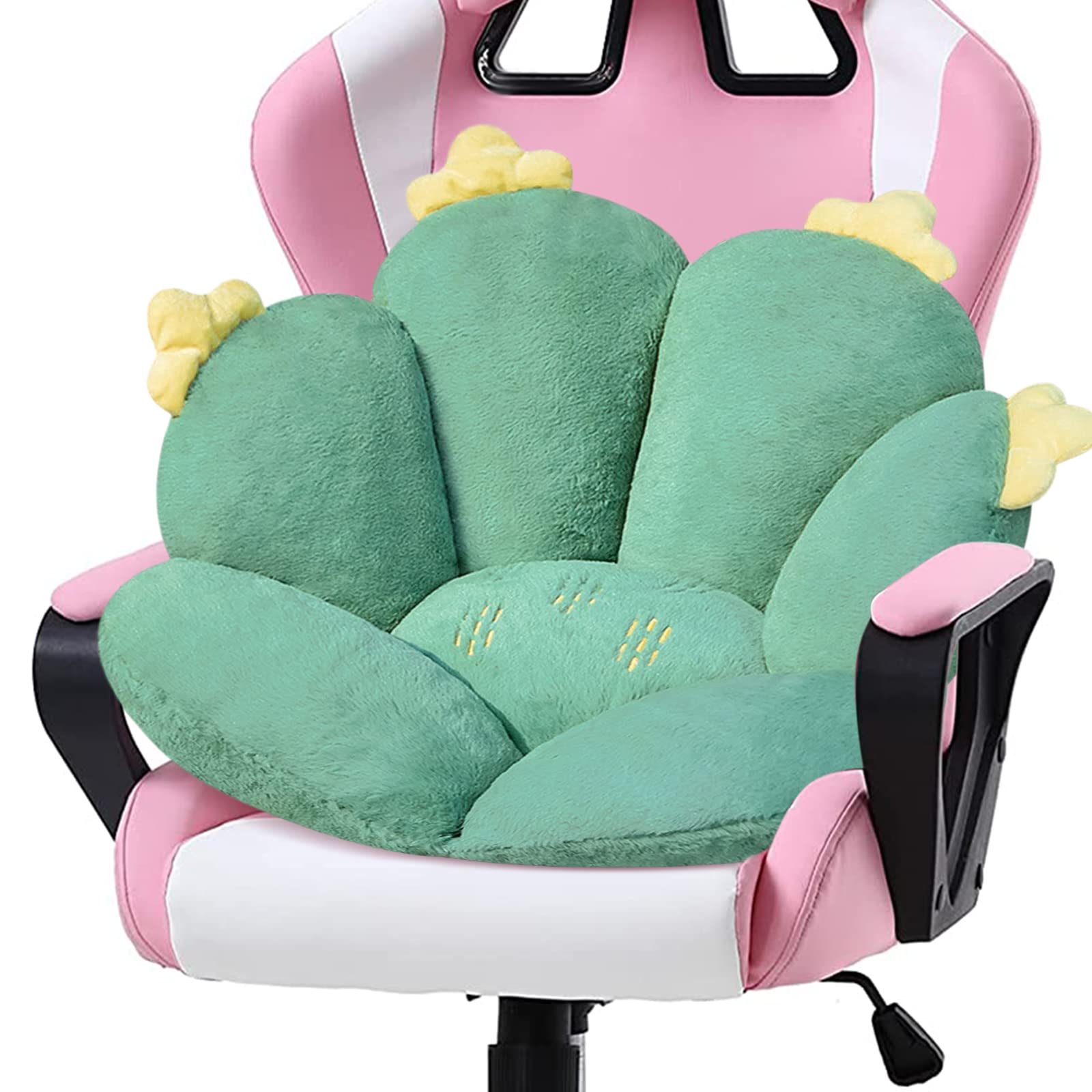 Ditucu Cute Cactus Shaped Chair Cushion Comfy Seat Cushions Kawaii Gaming  Chair Cushion 29 x 23 inch Lazy Sofa Office Floor Stuff Pillow Pad for  Gamer
