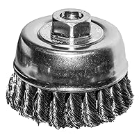 Century Drill & Tool 76023 Knotted Wire Angle Grinder Cup Brush, 3