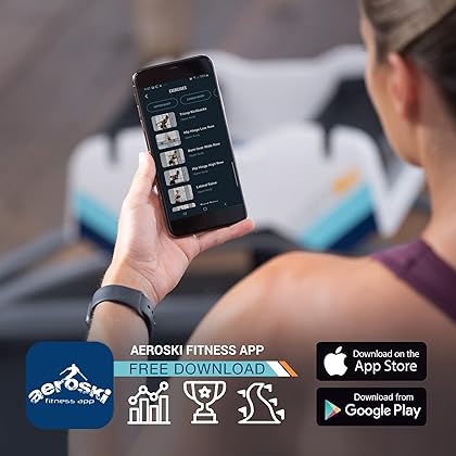 Aeroski Power Pro Home Fitness, The Most Fun Cardio Machine for a Total-Body Workout. Low Impact Plyometric Training. Free Fitness App, Coach-Led Live Classes and Virtual Reality Goggles.