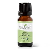 Plant Therapy Lemon Eucalyptus Organic Essential Oil 100% Pure, USDA Certified Organic, Undiluted, Natural Aromatherapy, Therapeutic Grade 10 mL (1/3 oz)