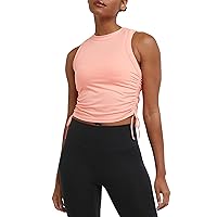 Champion Women's Tank Top, Soft Touch, Moisture-wicking, Ruched Tank Top With Drawstrings