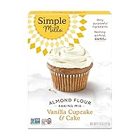 Almond Flour Baking Mix, Vanilla Cupcake & Cake Mix - Gluten Free, Plant Based, Paleo Friendly, 11.5 Ounce (Pack of 1)