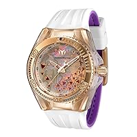 Technomarine Women's Cruise Dream Stainless Steel Quartz Watch with Silicone Strap, White, 26 (Model: TM-119021)