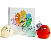 Big Feelings - A Social Emotional Learning Book for Kids with Reversible Plushies to Spot your Feelings (Children's Emotion Books, Books for 3 Year Olds, Kindergarten, Activities, Play Therapy Toys)