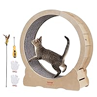 Cat Exercise Wheel for Indoor Cats, 35.8 inch Cat Treadmill Wheel Exerciser, Cat Running Wheel for Cat's Weight Loss and Health