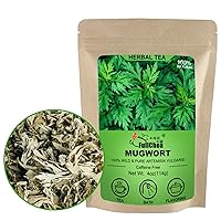 100% Pure Natural Dried Mugwort Herb Loose Leaf - 4oz/114g - Superior Dried Mugwort Tea - Sulfur-free - Non-GMO - Caffeine-free - Help Lucid Dream