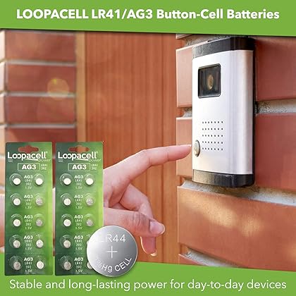 LOOPACELL LR41 AG3 392 384 192 Battery - 1.5V Button Coin Cell Batteries (Pack of 20)