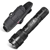 UltraFire Red Light LED Torch 620-630nm Continuous Dimming Zoom Red Light  Lamp with 3.7 V 2600 mAh Rechargeable Battery and Charger for Night Vision