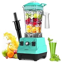 OMMO Blender 1800W, Professional High Speed Countertop Blender with Durable Stainless Steel Blades, 60oz BPA Free Blender for Shakes and Smoothies, Nuts, Ice and Fruits, Dishwasher Safe
