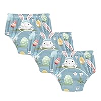 Easter Bunny1 Potty Training Pants Unisex Traning Potty Panty for Boys Girls Toddlers 2T 3Pcs