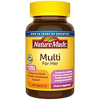 Multivitamin For Her, Womens Multivitamin for Daily Nutritional Support, Multivitamin for Women, 90 Tablets, 90 Day Supply (Pack of 3)