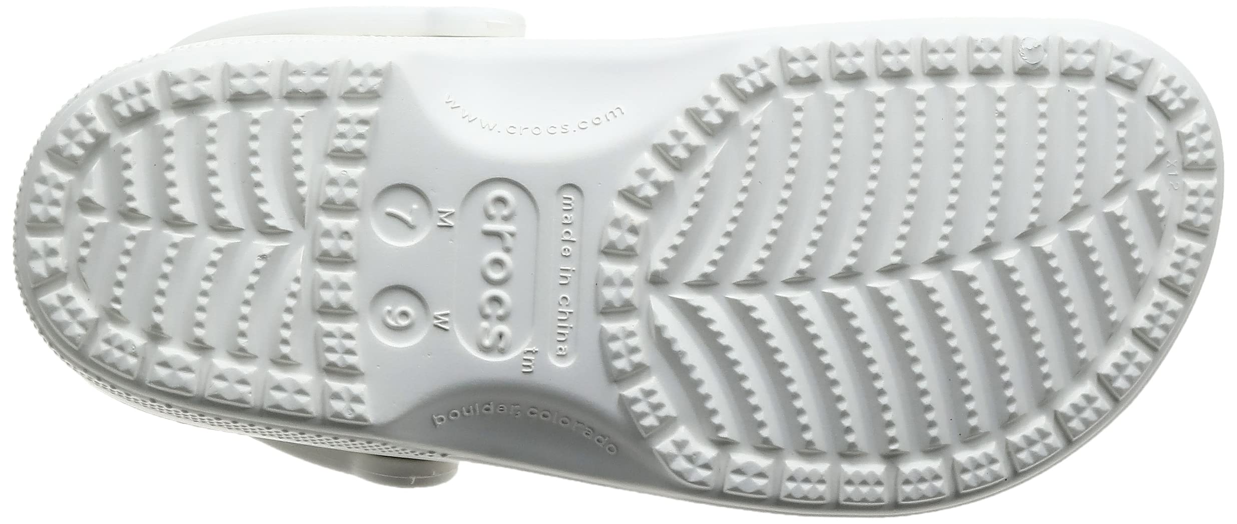 Crocs Unisex Adults Classic Clog Shower Beach Lightweight Water Shoes - White - M11