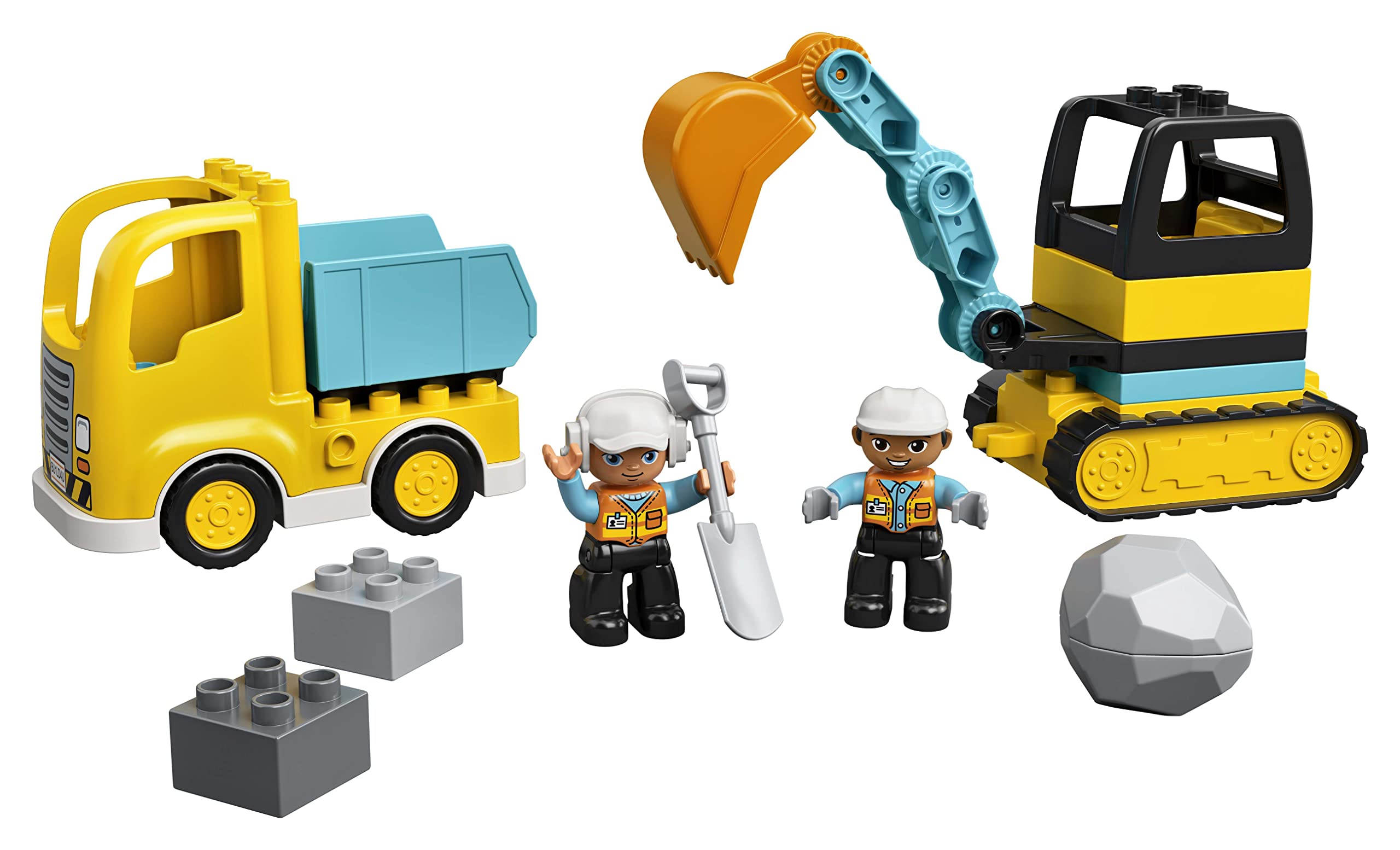 Lego Duplo Set of 3: 10990 Construction Site with Construction Vehicles, 10931 Excavator and Truck & 10930 Wheel Loader