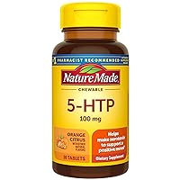 Chewable 5HTP 100mg, 5-HTP Mood Support Supplement, 30 5 HTP Chewable Tablets, 30 Day Supply