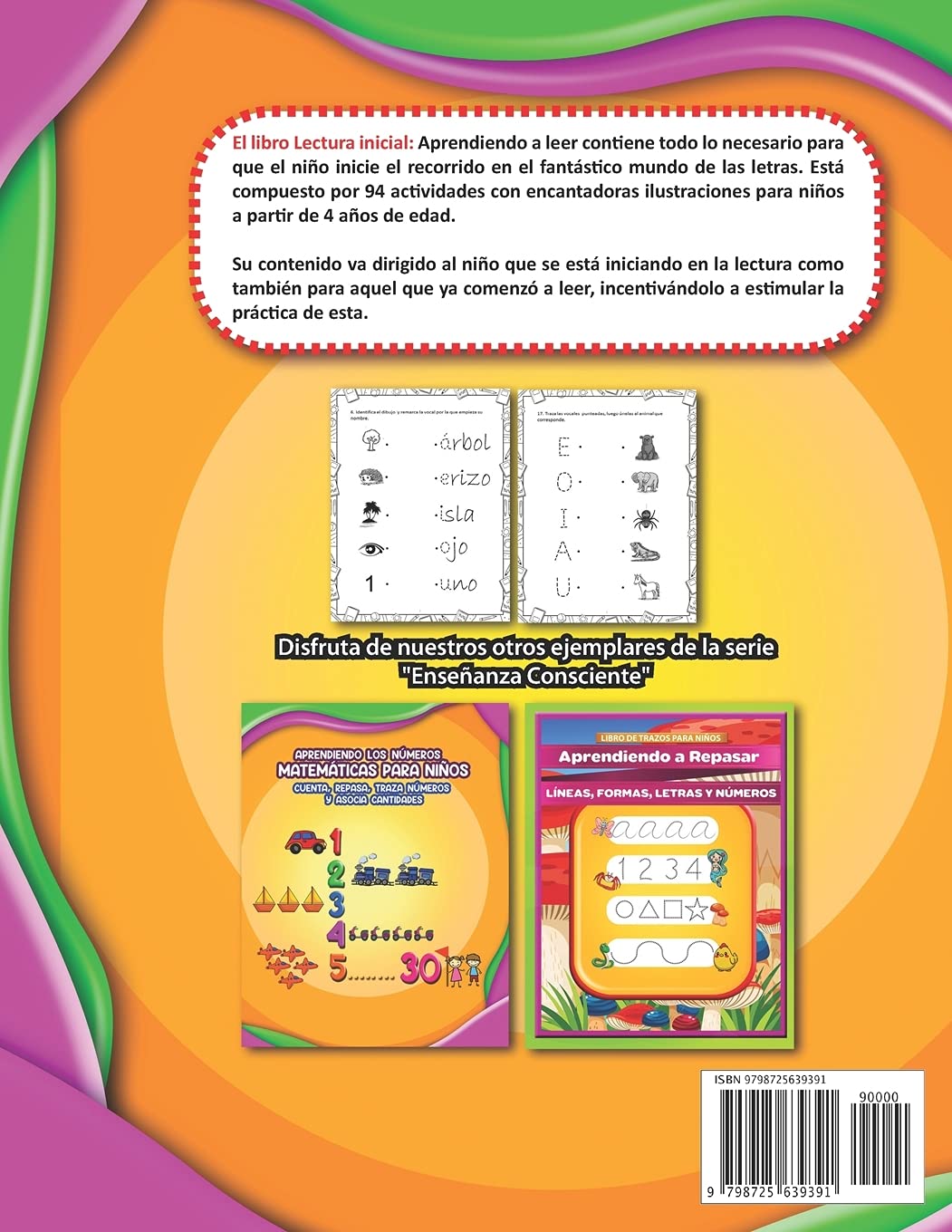 Lectura Inicial | Aprendiendo a Leer | Actividades para niños de 4 años en español (Colección Lectura Inicial | Aprendiendo a Leer) (Spanish Edition)
