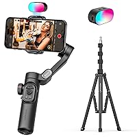 Gimbal Stabilizer Smartphone iPhone Video: iPhone Stabilizer Gimbal Smartphone Foldable 3-Axis Handheld Portable Android Gimbal TikTok YouTube Vlog Recording AOCHUAN Smart XE kit&1.7M Complete Camera