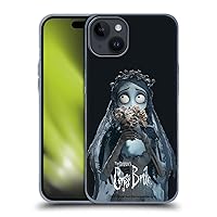 Head Case Designs Officially Licensed Corpse Bride Flower Key Art Soft Gel Case Compatible with Apple iPhone 15 Plus