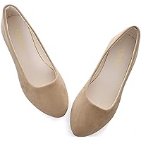 Women's Spring Slip on Flats,Women Causal Plaid Pointy Toe Light Ballet Shoes