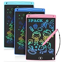 Fuleda LCD Writing Tablet for Kids, 3 Pack 8.5Inch Colorful Doodle Board Drawing Tablet Toddler Boy Girl Toys, Educational Kids Toys Birthday Christmas Gifts for 2 3 4 5 6 7 8 Year Old Boys Girls