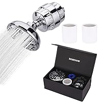 High Pressure Shower Head with 15 Stage Filter, Showerhead with Shower Filters Set, Rejuvenates Skin and Hair Health, Reduces Eczema & Dandruff, Helps Dry Skin & Hair Loss, Universal Shower System
