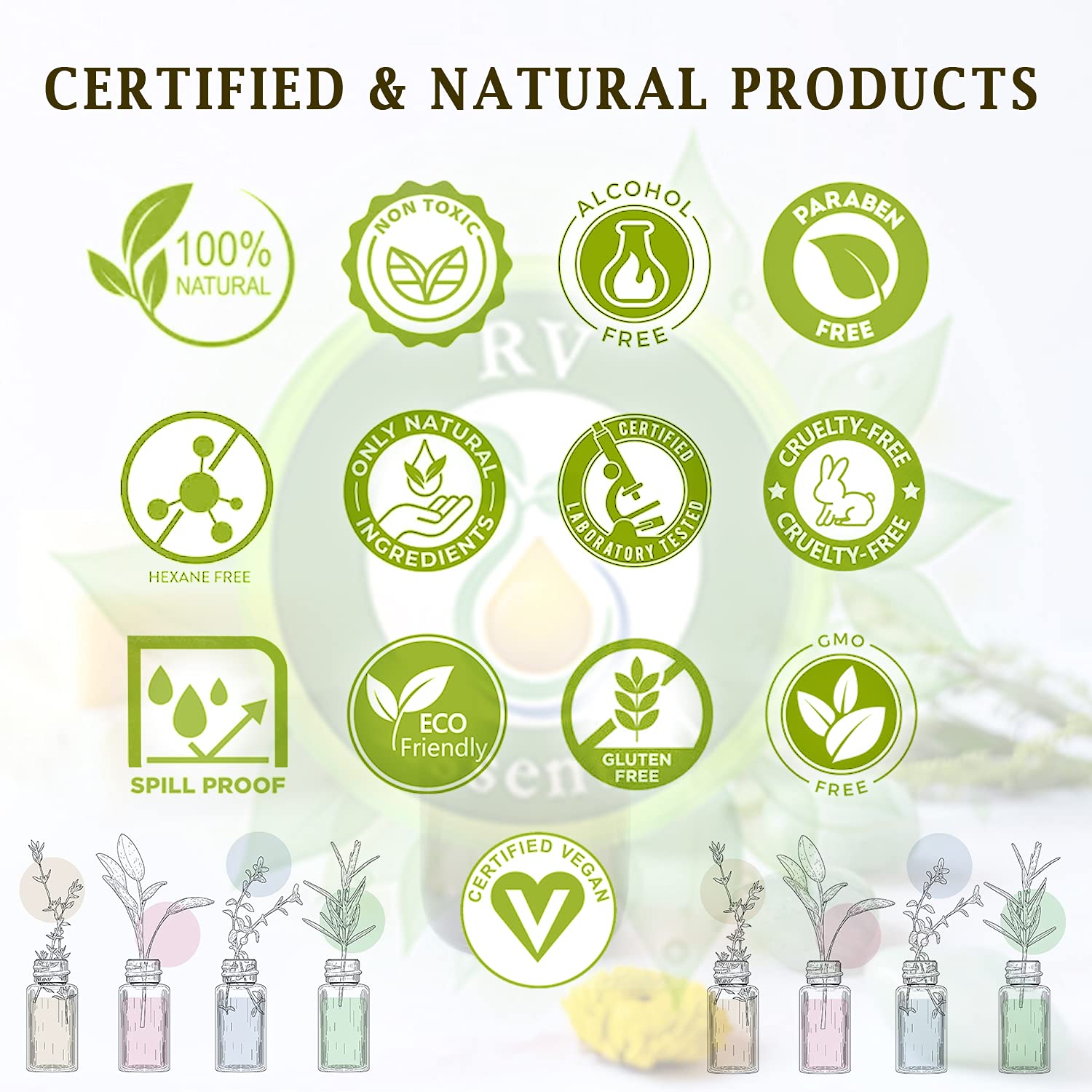 R V Essential Pure Tea Tree Essential Oil 1250ml (42oz)- Melaleuca Alternifolia (100% Pure and Natural Therapeutic Grade)