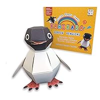 KAMIKARA Poppin' Penguin by Haruki Nakamura - Japanese Karakuri Circus Origami Paper Craft Kit for Kids and Adults