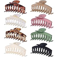 laxizar Claw Clip Hair Clip 8 Pack 4.3 Inch Hair Clips for Women Girls Large Hair Jaw Clips Hair Clamps