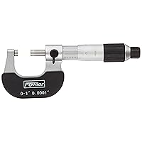 Fowler 52-229-201-0 Swiss Style Outside Micrometer with 0-1