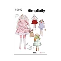 Simplicity UNDEFINED Stuffed Craft Sewing Pattern Packet, Multicolor