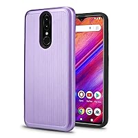 Slim Case Compatible with BLU G9 – 6.3” HD Infinity Display Smartphone Shockproof Absorption Anti Scratch Rugged High Impact Hybrid Protector Case (Purple)
