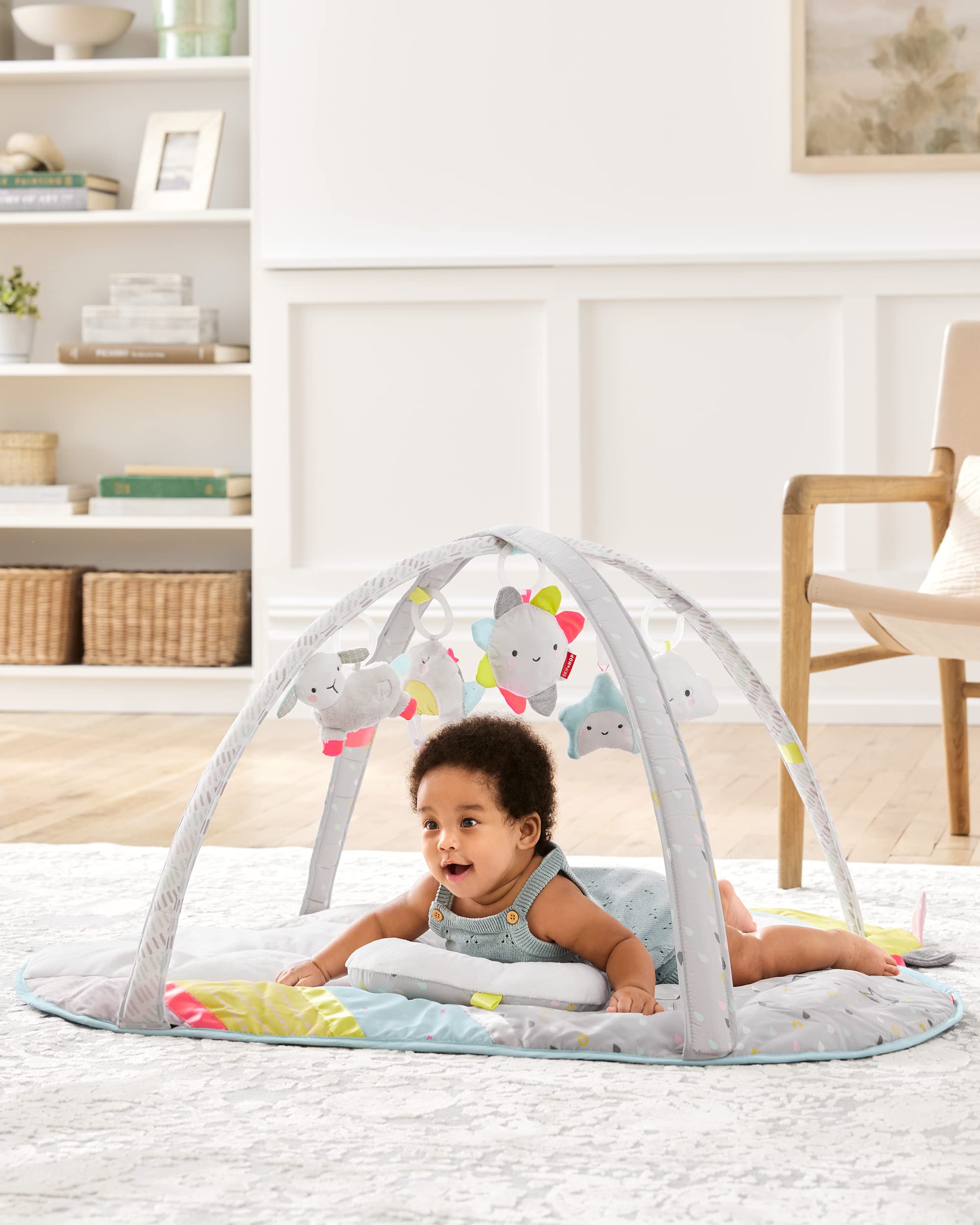 Skip Hop Baby Play Gym and Infant Playmat, Silver Lining Cloud, Grey