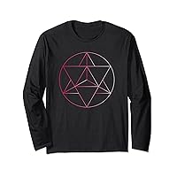 Merkaba Sacred Geometry Occult Long Sleeve T-Shirt