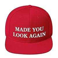 Made You Look Again Snapback Hat (Trump Hat MAGA Parody)