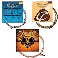 High-Performance Trio. Dean Markley Acoustic Guitar Strings. Lightweight 11-52 Gauge 3-Pack Professional Bundle: Blue Steel, NickelSteel, and Blackhawk 80/20