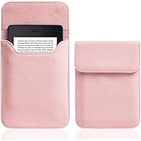 6 Inch Case Cover Pouch Sleeve Bag for All-New Kindle 10th Generation 2019/Kindle Paperwhite 2018/Kindle Voyage E-Reader/All Kindle Paperwhite Versions, Pink