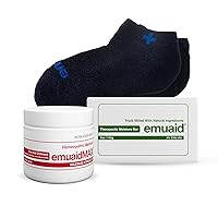 EMUAIDMAX Nail Fungus Kit - EMUAIDMAX Maximum Strength 2oz with Silver Ionic Socks & EMUAID Therapeutic Moisture Bar is suitable for Nail Fungus, Athlete’s Foot, Foot Ulcers, Cracked Heels.