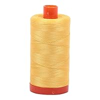 Aurifil Mako Cotton Thread Solid 50wt 1422yds Pale Yellow