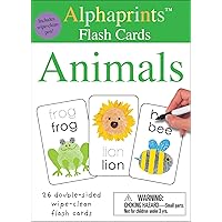 Alphaprints: Wipe Clean Flash Cards Animals Alphaprints: Wipe Clean Flash Cards Animals Board book