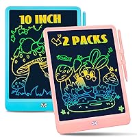2-Pack LCD Writing Tablet Toddler Toys, 10 Inch Doodle Board Drawing Pad Gifts for Kids Boy Toy Drawing Board Christmas Birthday Gift, Drawing Tablet for Boys Girls 3 4 5 6 Years Old
