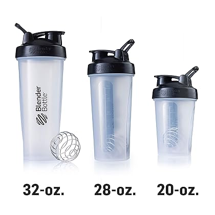 BlenderBottle Classic Shaker Bottle Perfect for Protein Shakes and Pre Workout, 20-Ounce, Teal