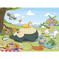 Buffalo Games - Pokemon - Pokemon Picnic - 400 Piece Jigsaw Puzzle for Families Challenging Puzzle Perfect for Family Time - 400 Piece Finished Size is 21.25 x 15.00
