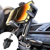 LISEN CD Slot Phone Holder, Adjustable CD Phone Holder for Car Phone Mount for iPhone Car Holder Mount Ultra Sturdy Vent Cell Phone Holder Mount for iPhone 15 Pro Max Plus Accessories Samsung