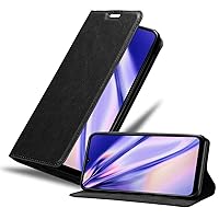 Book Case Compatible with Samsung Galaxy A03s in Night Black - with Magnetic Closure, Stand Function and Card Slot - Wallet Etui Cover Pouch PU Leather Flip